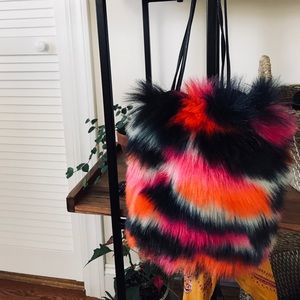 Free People Faux Fur Bag